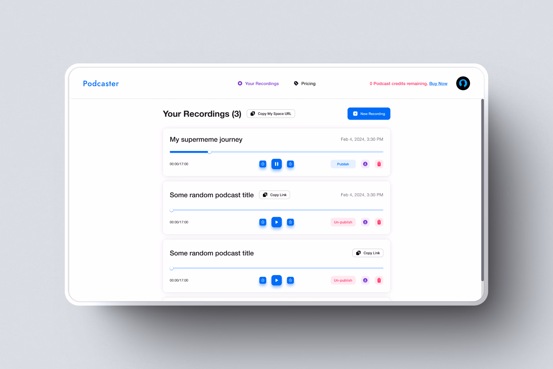 AI Podcaster screenshot 1